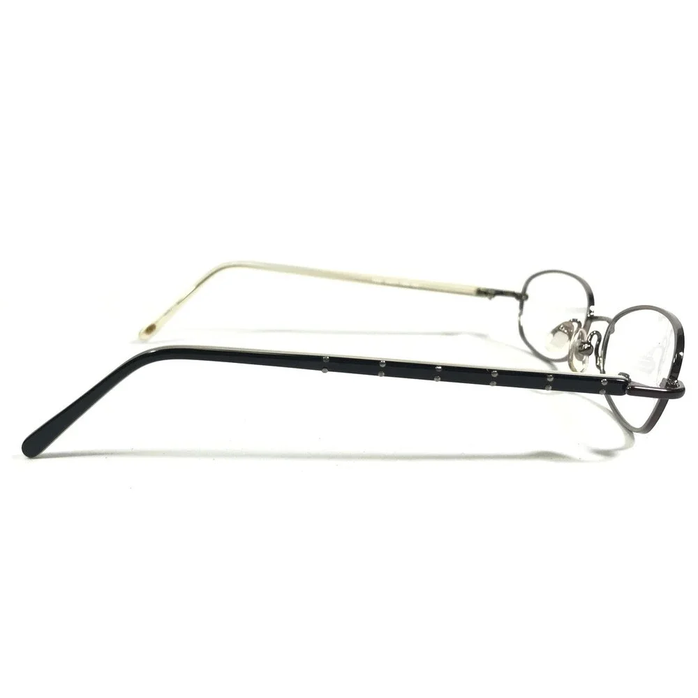 Nine West Petite Eyeglasses Frames 309 FB9 Black White Rectangular 49-16-130
